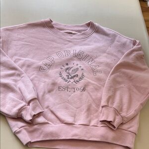 Gap Kids Girl pink sweatshirt size L 10 years